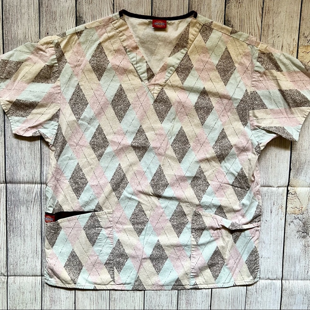 ▪️Argyle Dickies Scrub Top▪️
